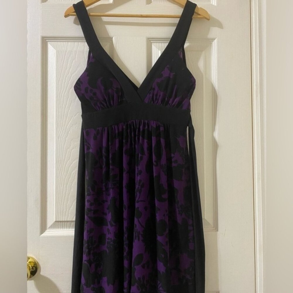 Majora Purple and Black Dress. Ladies Size Medium.